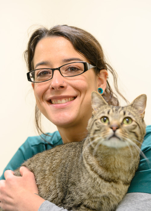 Michele Blackburn with cat