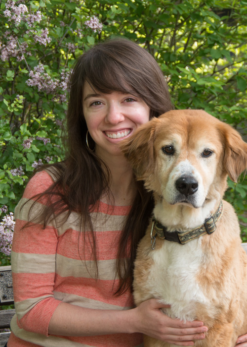 Lisa Regan with dog