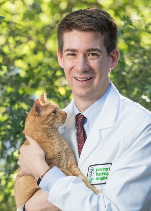 Dr. Jacob Siewert with cat