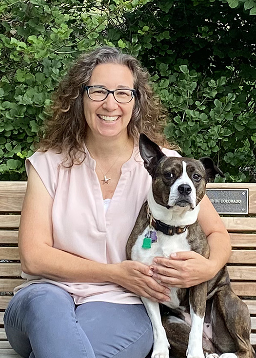 Dr. Jenna Burton with dog